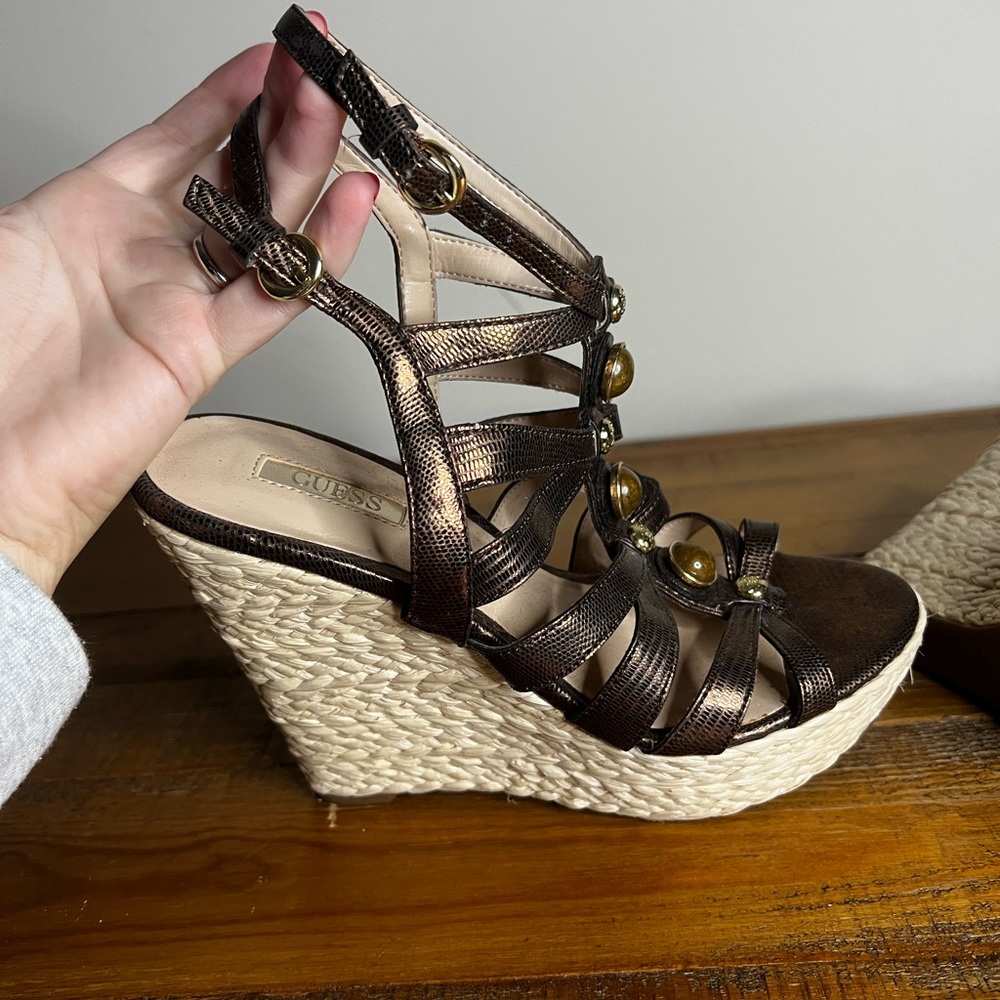 Guess wedges, never worn!